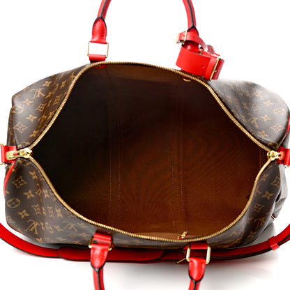 Louis Vuitton Calfskin Monogram Keepall Bandouliere 50 Coquelicot 5 of 10