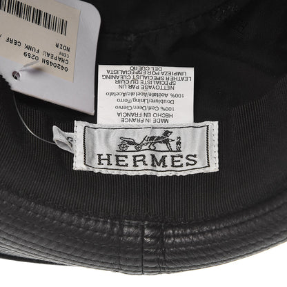 Hermes Mens Deerskin Funk Hat 59 Black 5 of 7