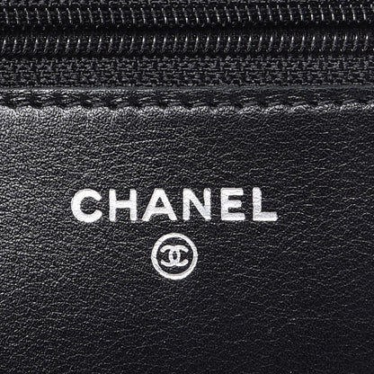 Chanel Caviar Timeless CC Wallet On Chain WOC Black 5 of 7