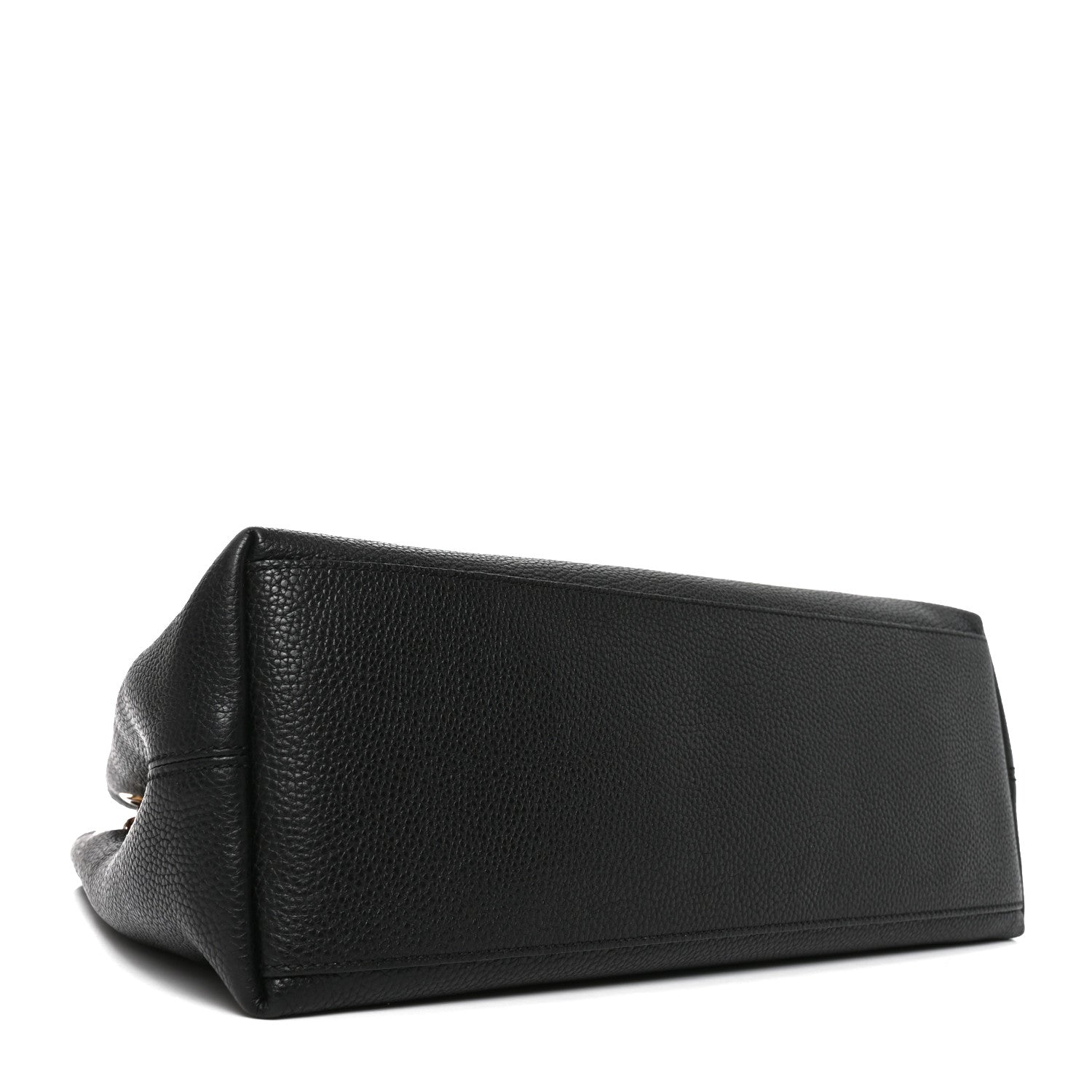 Gucci Pebbled Calfskin Medium Soho Chain Shoulder Bag Black 3 of 9