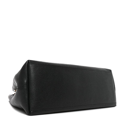 Gucci Pebbled Calfskin Medium Soho Chain Shoulder Bag Black 3 of 9