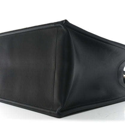 Christian Dior Calfskin Macro Cannage Medium Book Tote Black 9 of 9
