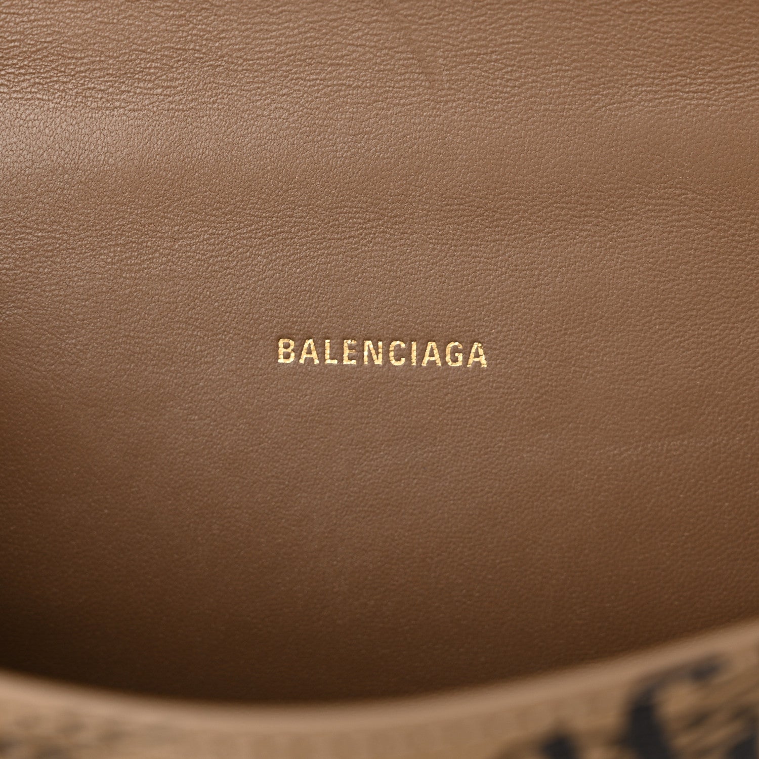 Balenciaga Coated Canvas BB Monogram Logo Print XS Hourglass Top Handle Bag Beige Brown Black 6 of 12