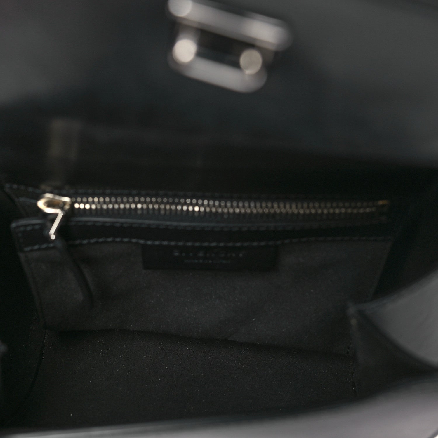 Givenchy Calfskin Mini Pandora Box Logo Strap Crossbody Bag Black 5 of 10