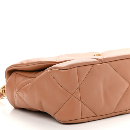 Chanel Lambskin Quilted Medium Chanel 19 Flap Brown 8 of 9