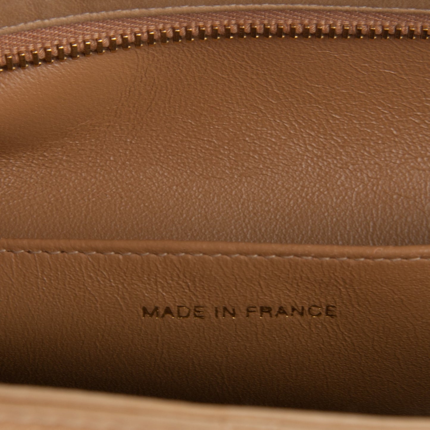 Lambskin Medallion Tote Beige