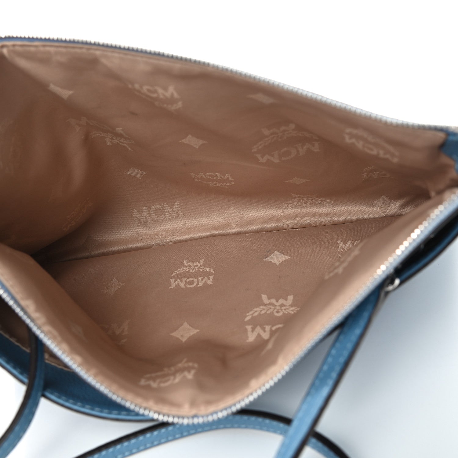 MCM Visetos Crossbody Pouch Blue 4 of 8