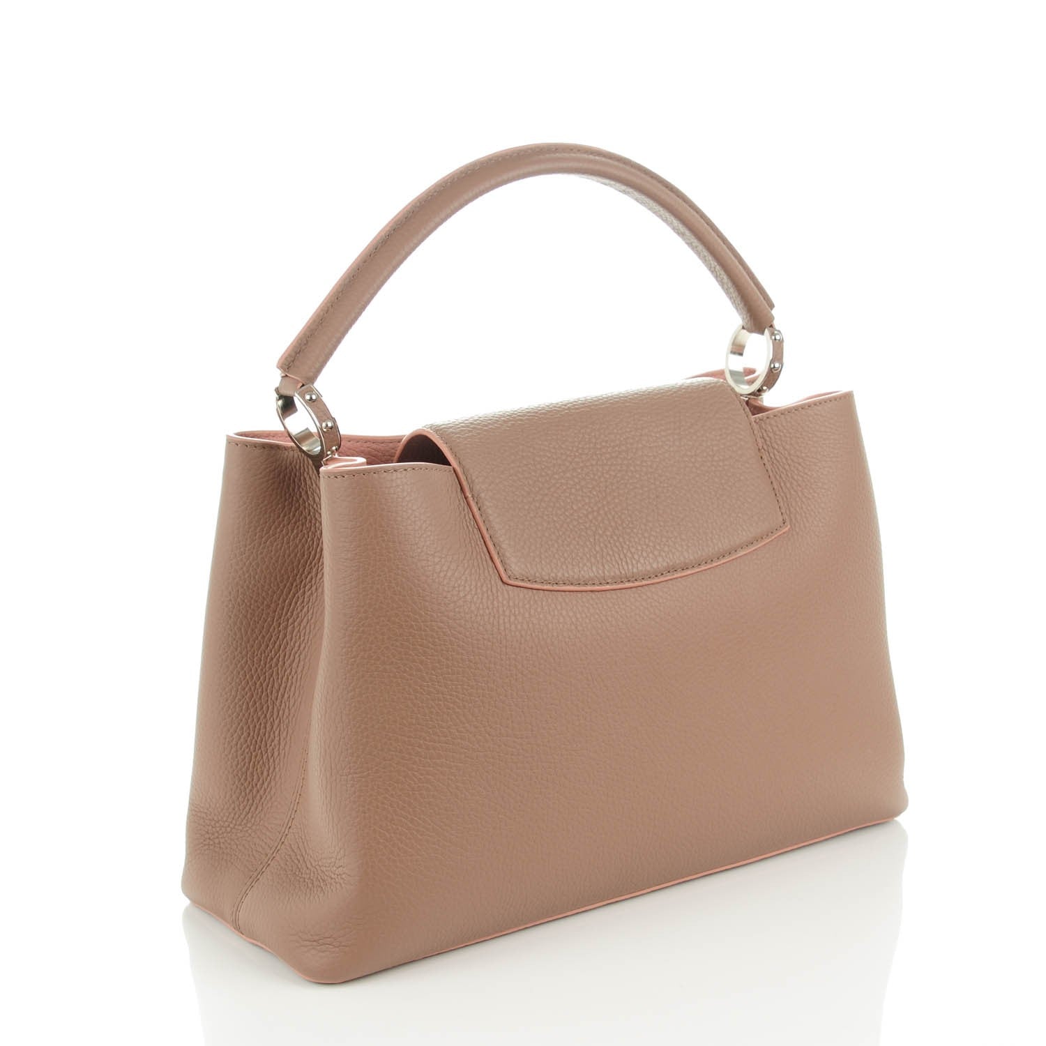 Louis Vuitton Taurillon Capucines MM Magnolia 3 of 7