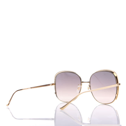Gucci Metal Oversized Sunglasses GG0400S Gold Brown 4 of 8