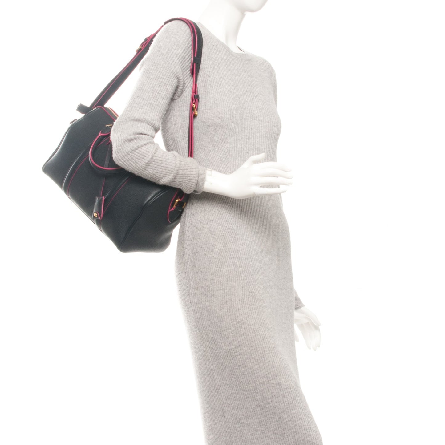 Veau Cachemire SC Bag PM Cobalt Fuchsia