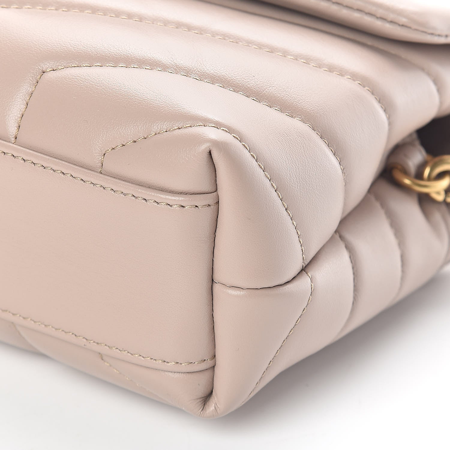 Saint Laurent Calfskin Y Quilted Monogram Toy Loulou Crossbody Bag Marble Pink 9 of 9