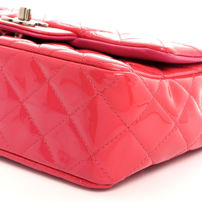 Chanel Patent Calfskin Quilted Mini Rectangular Flap Pink 10 of 10
