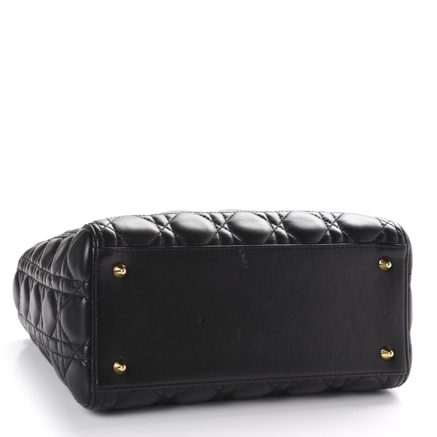 Christian Dior Lambskin Cannage Medium Lady Dior Black 4 of 13