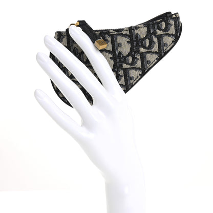 Christian Dior Oblique Saddle Coin Purse Blue 2 of 7