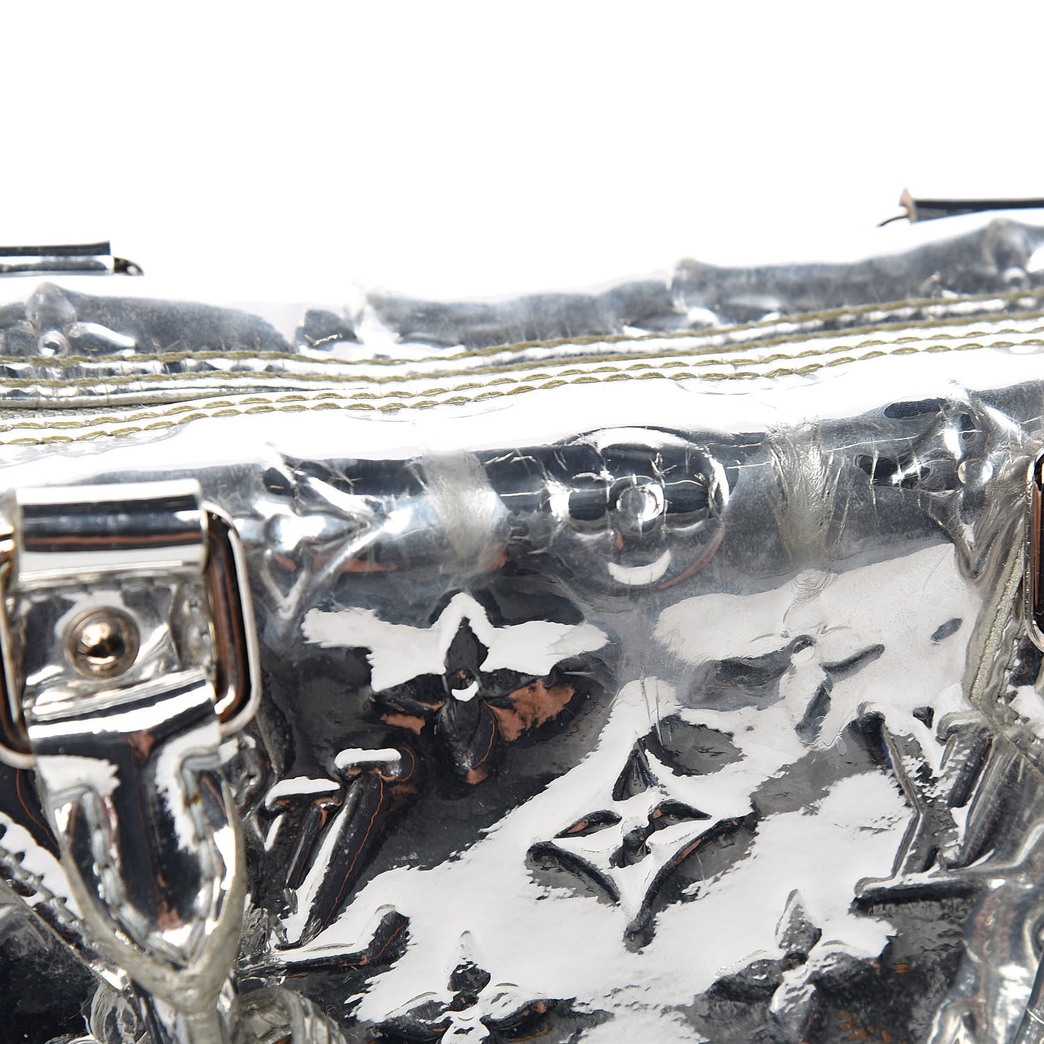 Louis Vuitton Monogram Miroir Speedy 30 Silver 10 of 22