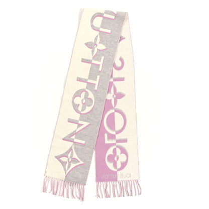 Louis Vuitton Cashmere Monogram Gradient Reykjavik Scarf Light Pink 2 of 3
