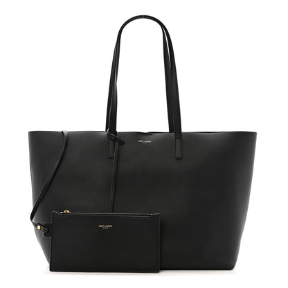 Saint Laurent Calfskin Large Shopping Tote Black 3 of 13