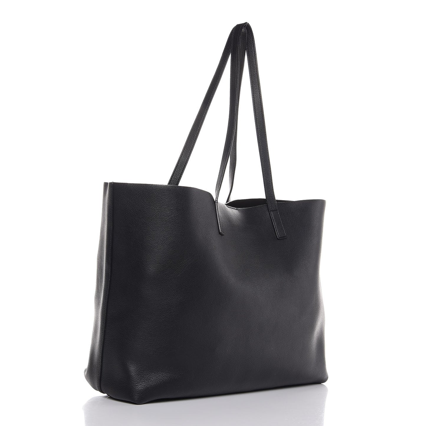 Calfskin Large Shopping Tote Black