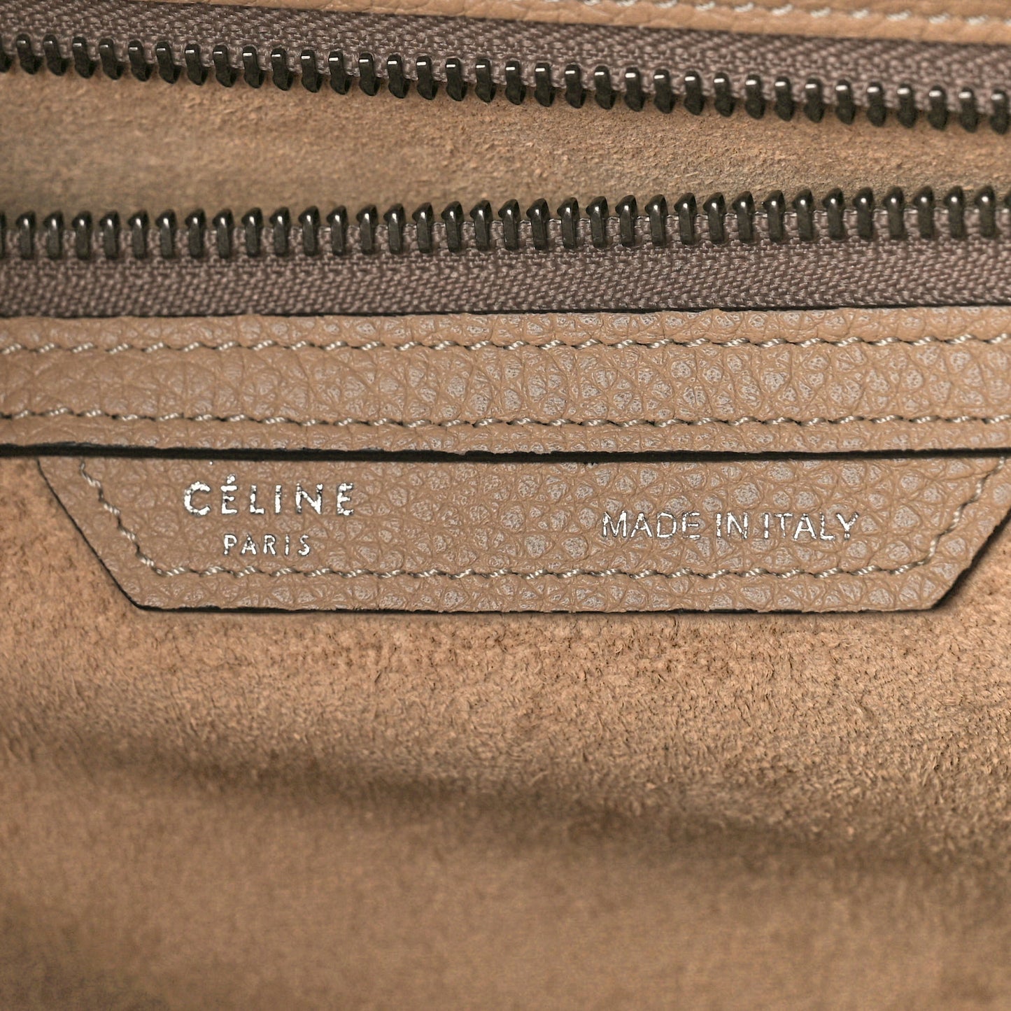 Drummed Calfskin Mini Luggage Dune