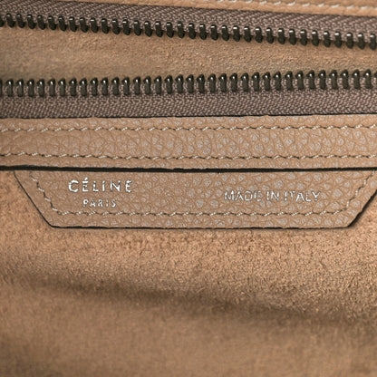 Celine Drummed Calfskin Mini Luggage Dune 6 of 9