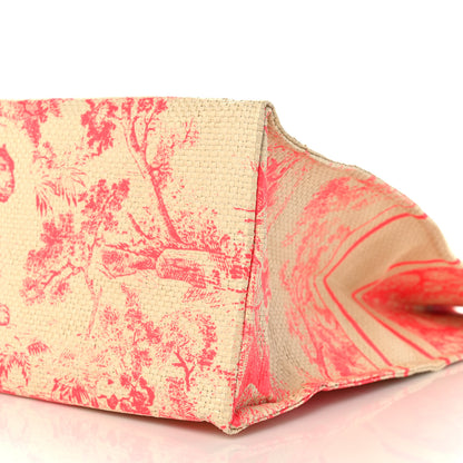Christian Dior Straw Dioriviera Tote Pink 8 of 9