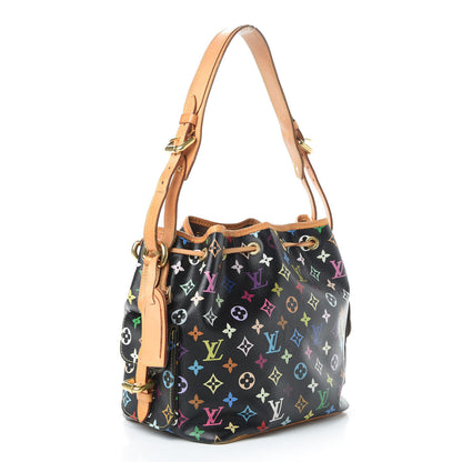 Louis Vuitton Monogram Multicolor Petit Noe Black 3 of 10