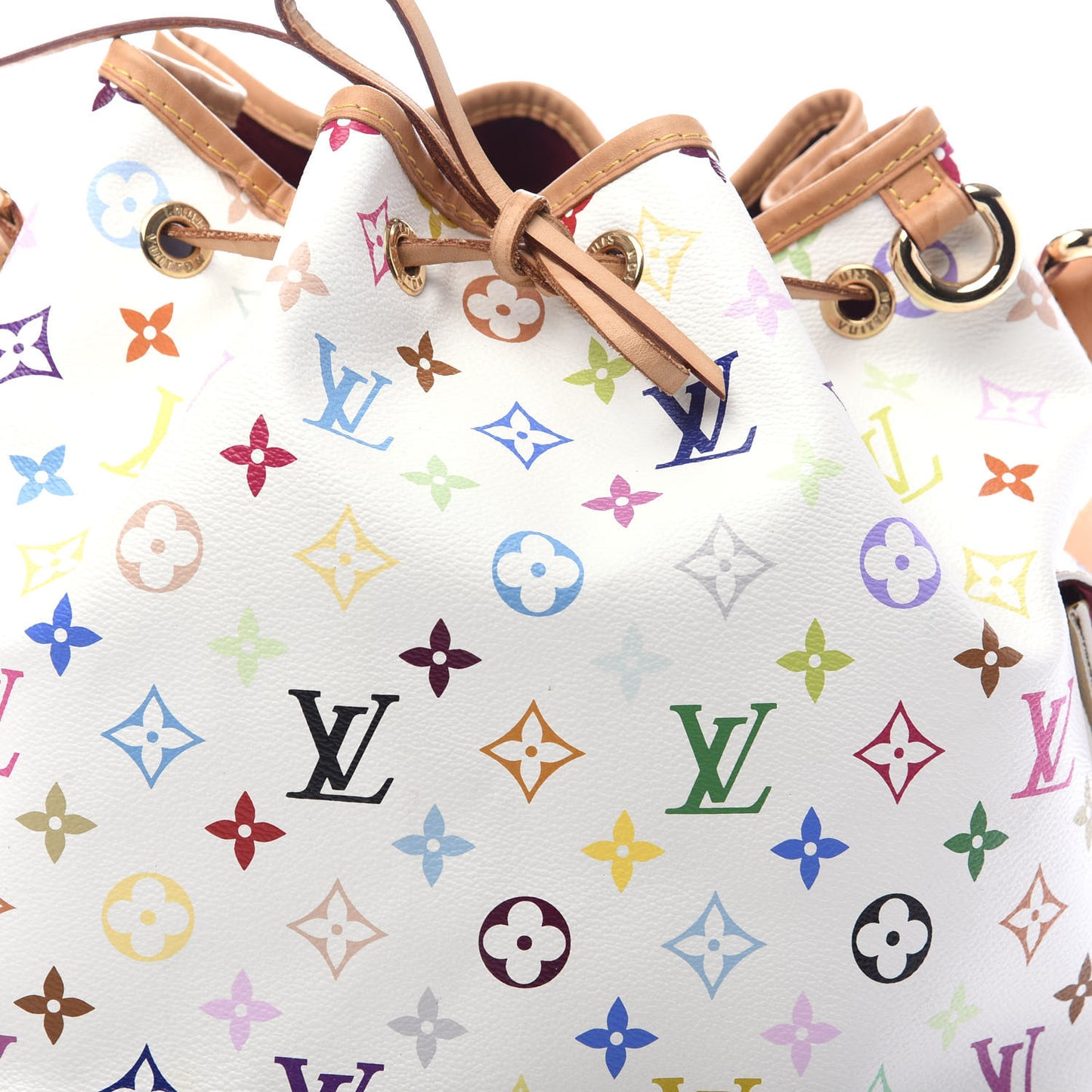 Monogram Multicolor Petit Noe White
