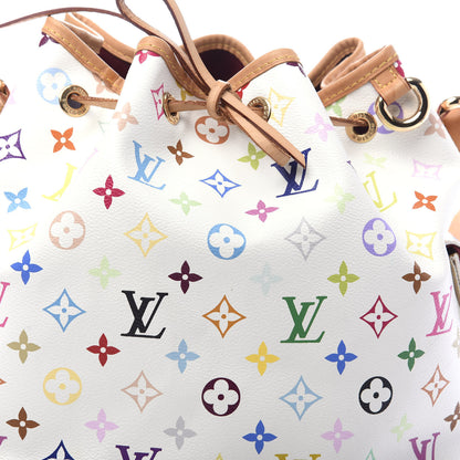 Louis Vuitton Monogram Multicolor Petit Noe White 7 of 9