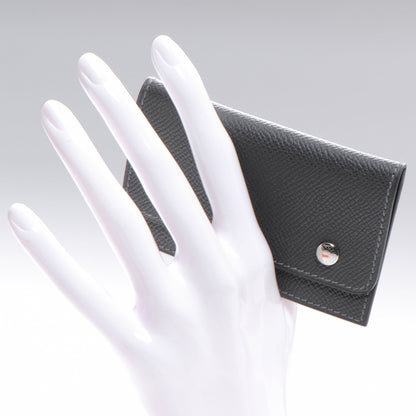 Hermes Epsom Business Card Holder Case Graphite 2 of 8