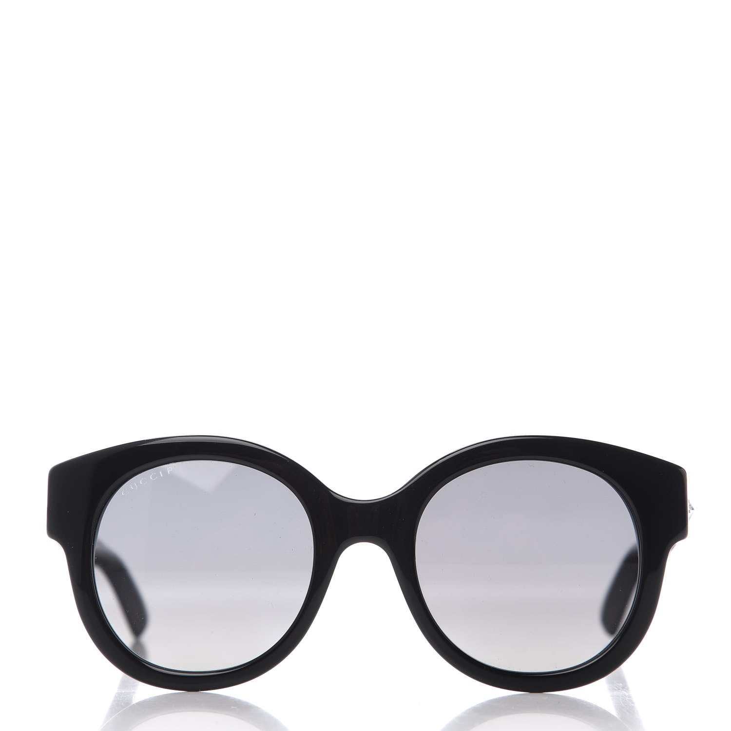 Gucci Round Frame GG Star Sunglasses GG0207S Black 2 of 8
