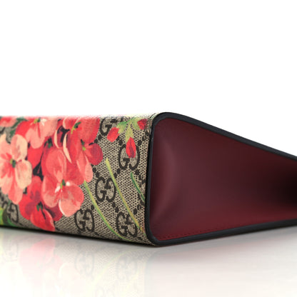 Gucci GG Supreme Monogram Blooms Large Cosmetic Case Beige Multicolor Dry Rose 9 of 10