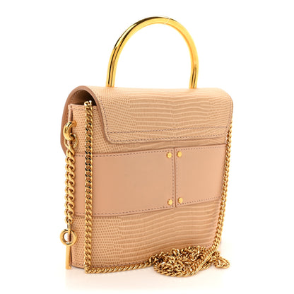 Chloe Calfskin Lizard Embossed Small Aby Lock Delicate Pink 2 of 10