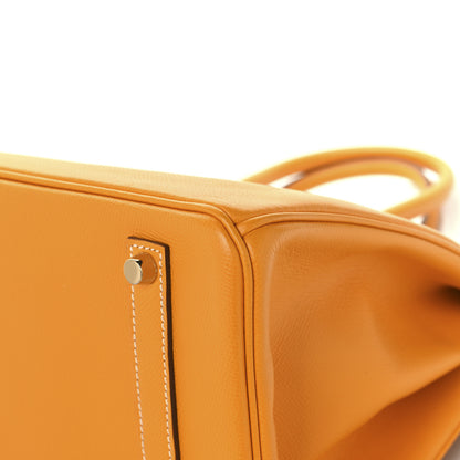 Hermes Epsom Candy Birkin 35 Jaune D'Or Feu 12 of 13