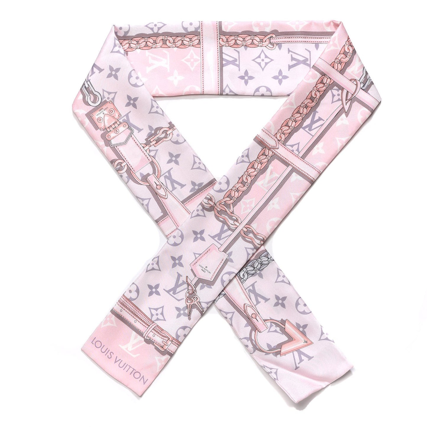 Silk Monogram Confidential Bandeau Light Pink