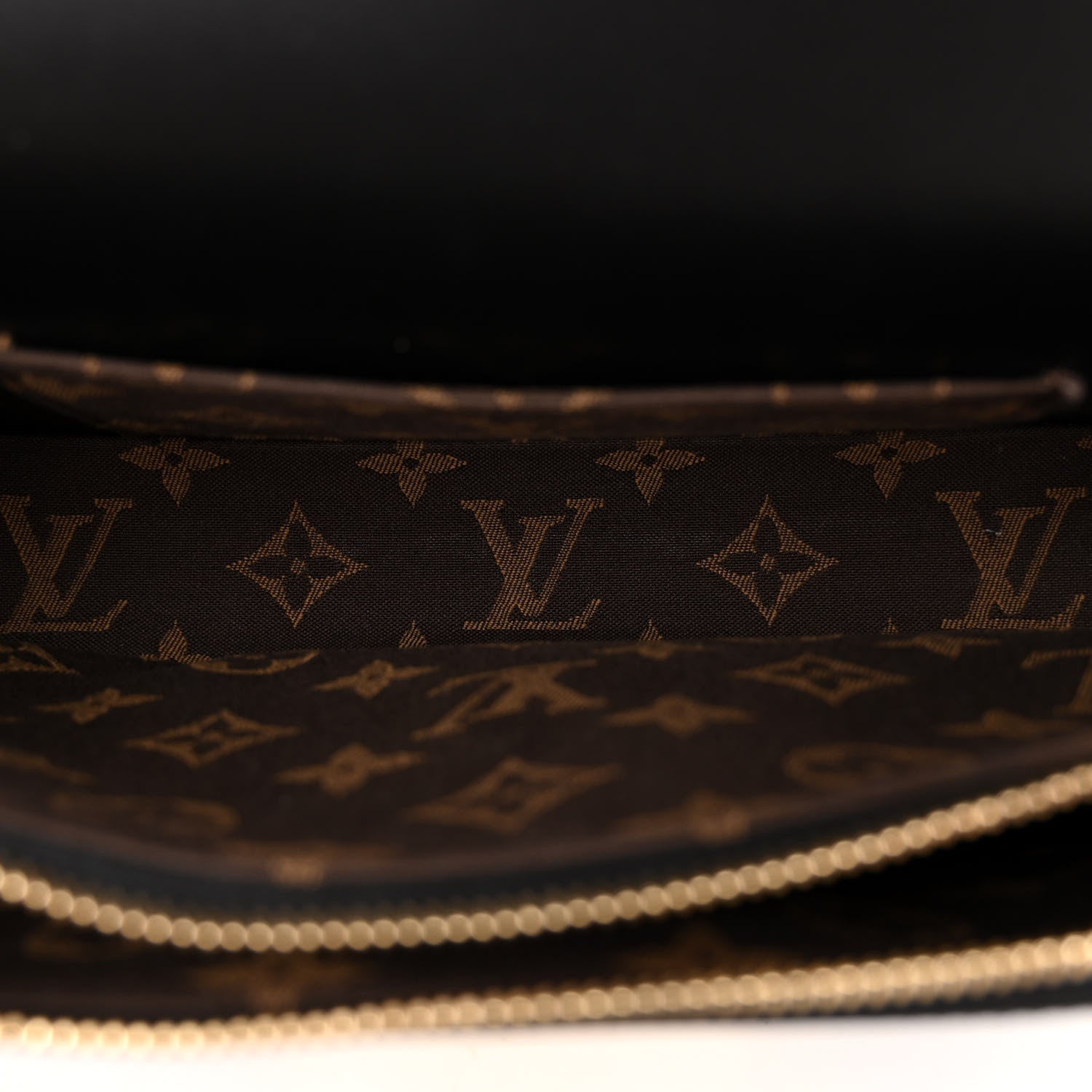 Louis Vuitton Calfskin Monogram Swing Black 5 of 10