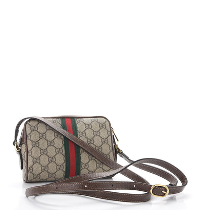 Gucci GG Supreme Monogram Web Mini Ophidia Shoulder Bag Brown 3 of 7