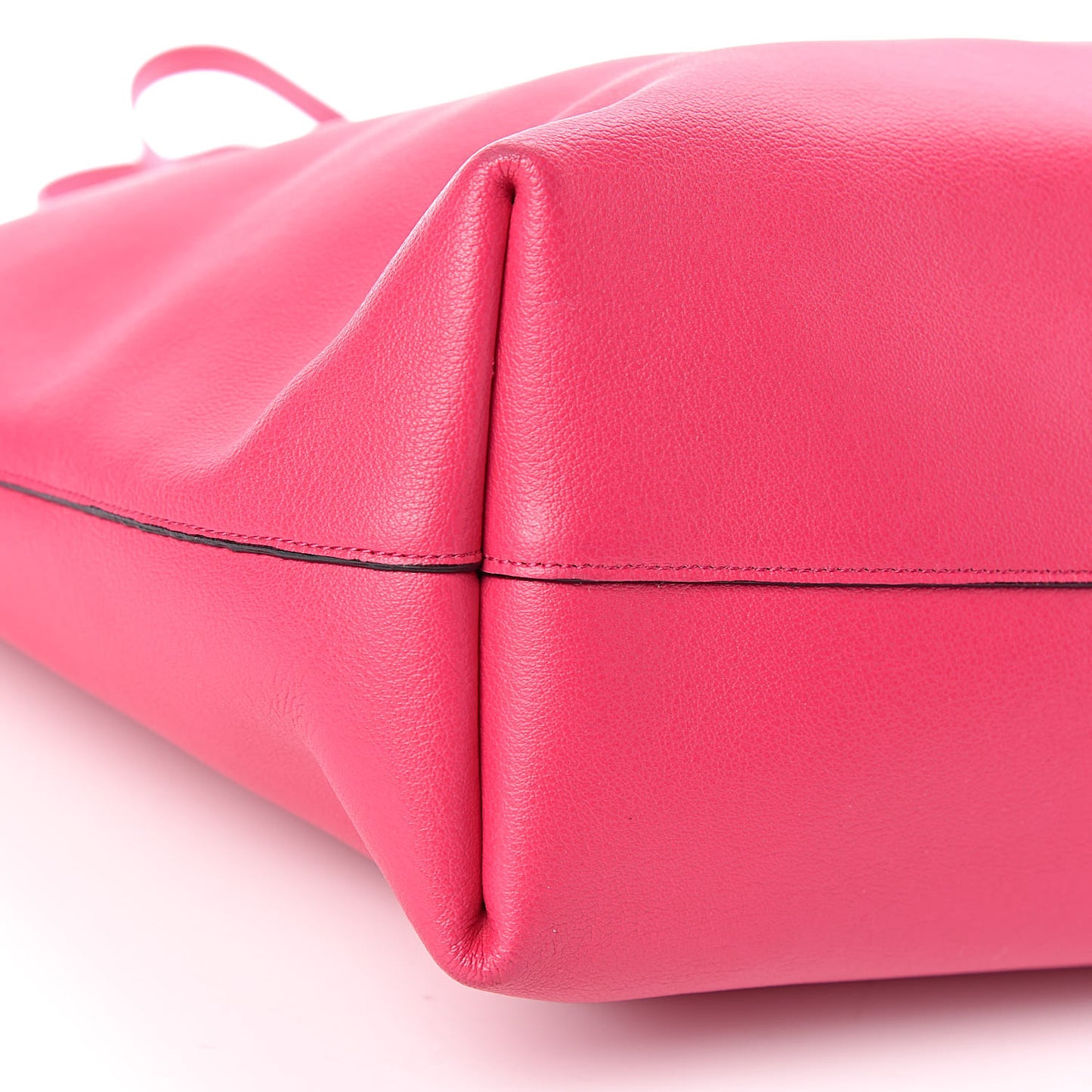 Calfskin Large Shopping Tote Fuchsia