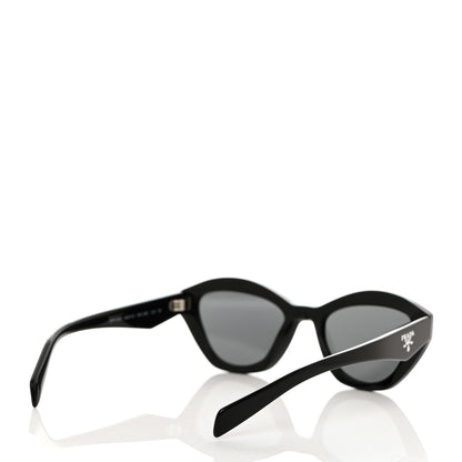Prada Acetate Logo Sunglasses SPR A02-F Black 4 of 8