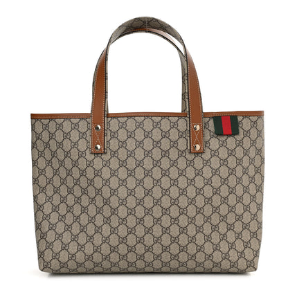 Gucci GG Plus Monogram Medium Signature Web Loop Tote Brown 1 of 10
