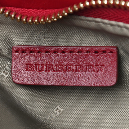 Burberry Haymarket Check Clara Pochette Military Red 7 of 10