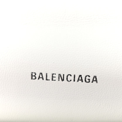 Balenciaga Crushed Calfskin Quilted Small Crush Chain Bag Optic White 6 of 10