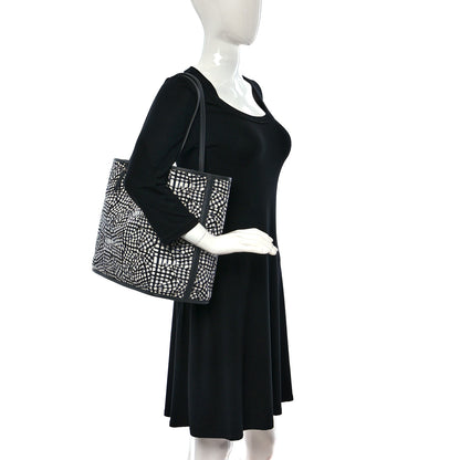 MCM Visetos Medium Project Reversible Shopper Tote Phantom Grey 2 of 14