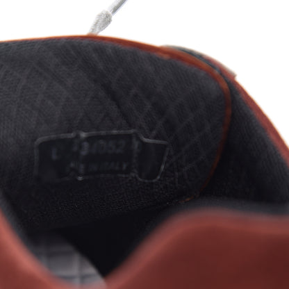 Chanel Suede Velvet Lambskin CC Sneakers 40 Burgundy Grey 7 of 9