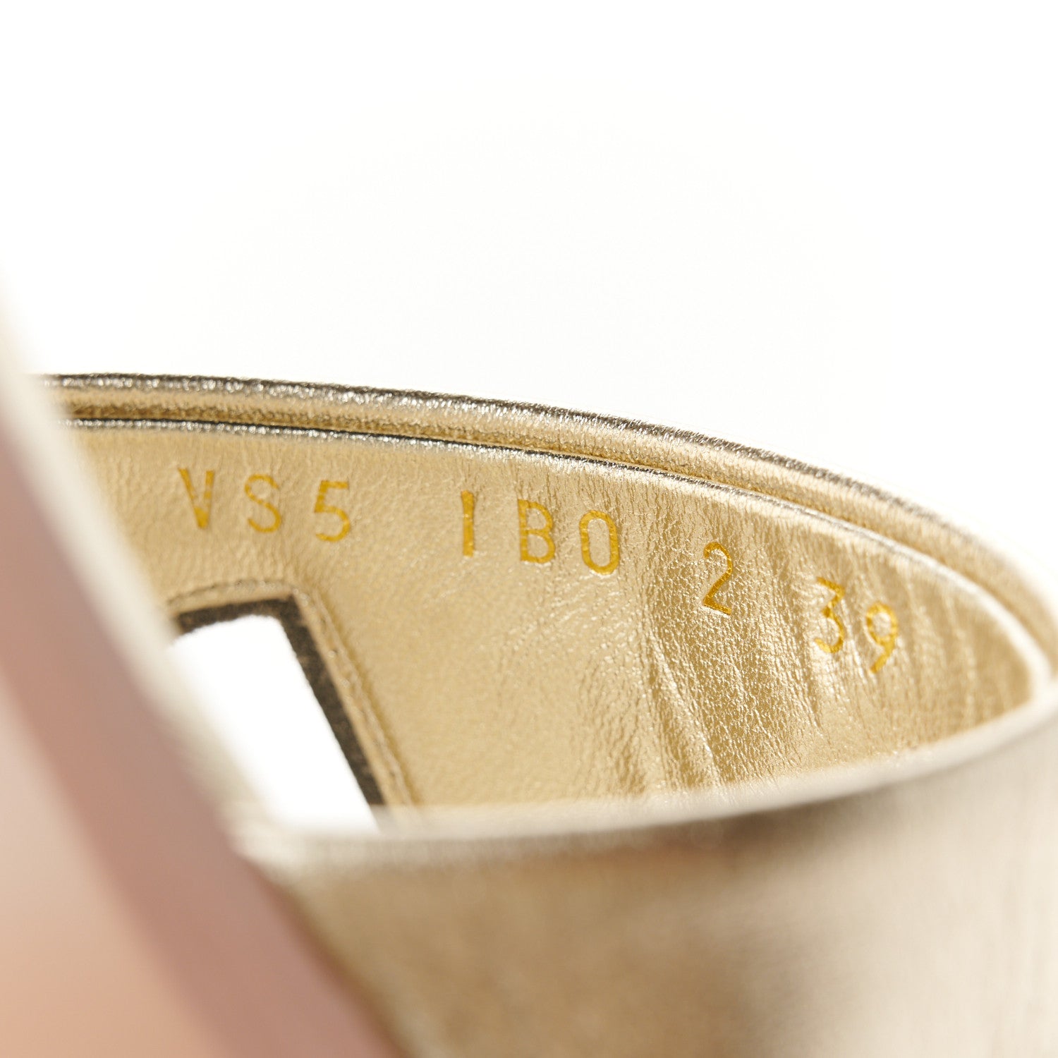 Valentino Garavani Metallic Nappa Vlogo Flat Slide Sandals 39 Antique Brass 9 of 9