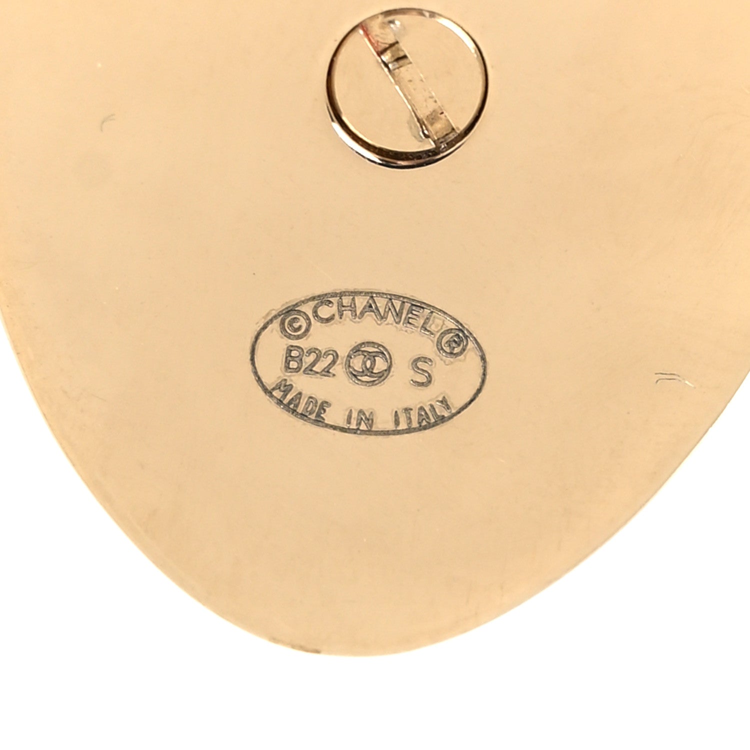 Chanel Crystal CC Tag Drop Earrings Gold 4 of 5