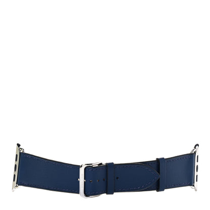 Hermes Swift 44mm Single Tour Apple Watch Strap Bleu 1 of 5