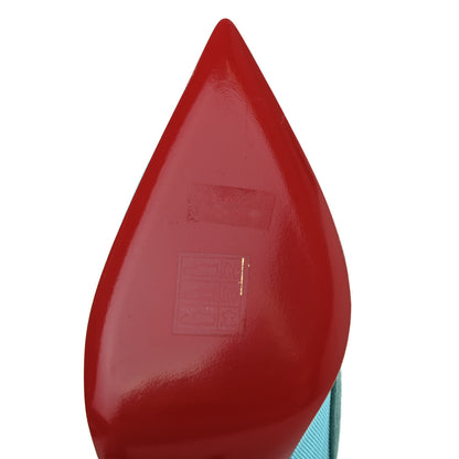 Christian Louboutin Veau Velours Rete Galativi 100 Pumps 37 Noumea 6 of 8