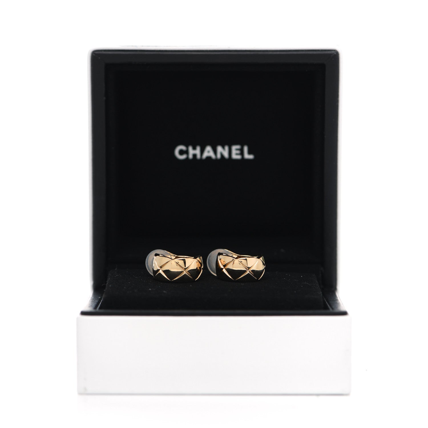 Chanel 18K Yellow Gold Coco Crush Clip-On Earrings 4 of 4