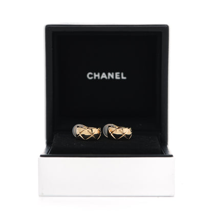 Chanel 18K Yellow Gold Coco Crush Clip-On Earrings 4 of 4