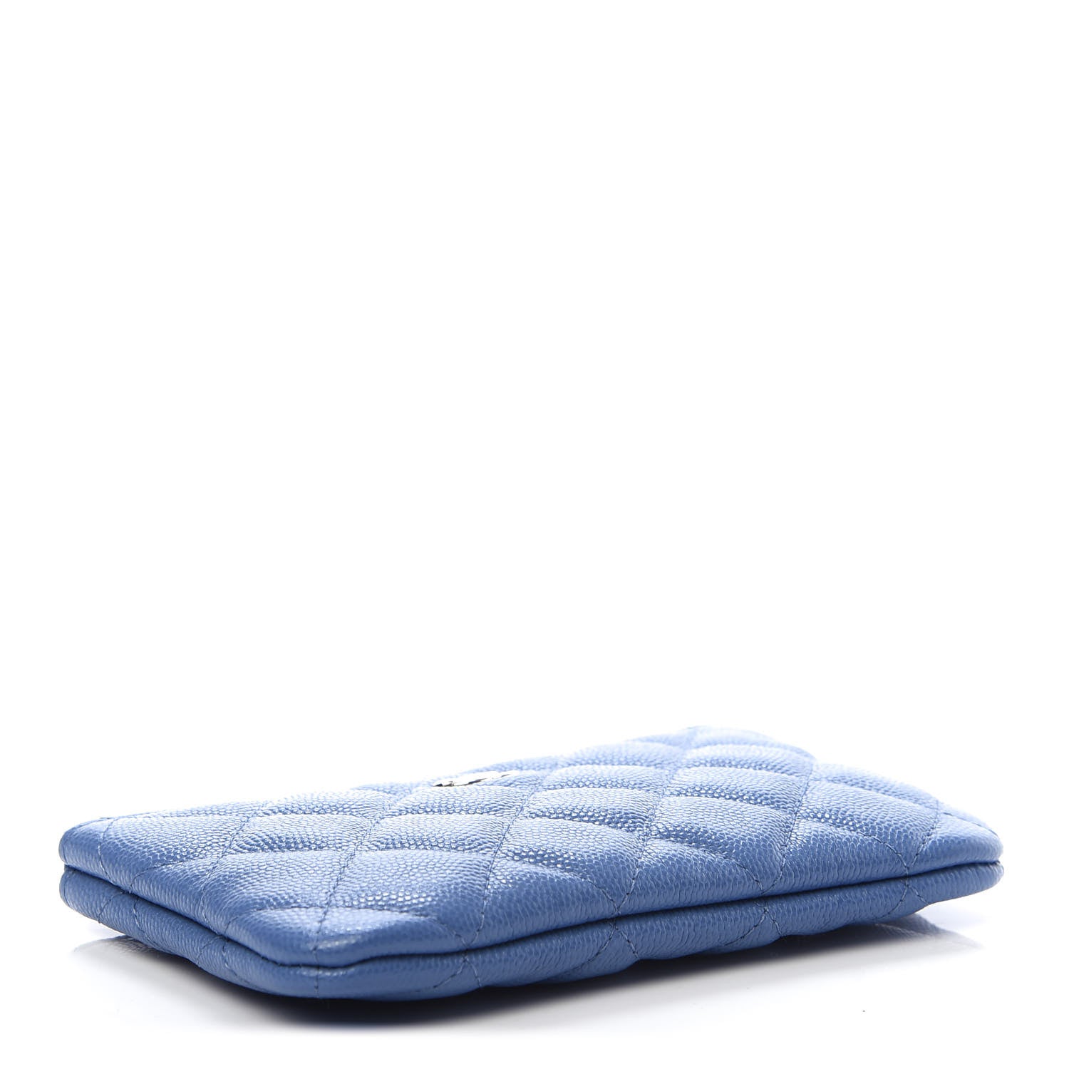 Chanel Caviar Quilted Small Cosmetic Case Blue 4 of 8